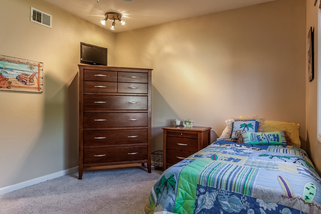 Bedroom in Huntington Beach home