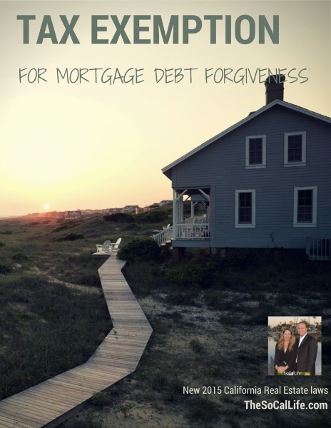 Tax Exemption for Mortgage Debt Forgiveness