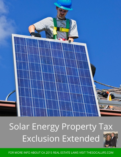 Solar Energy Property Tax for California