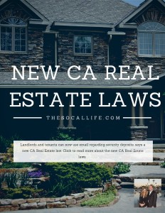2015 CA Real Estate Laws: Landlords and tenants can use email regarding security deposits