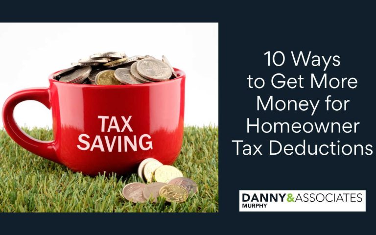 image of red mug that says tax savings