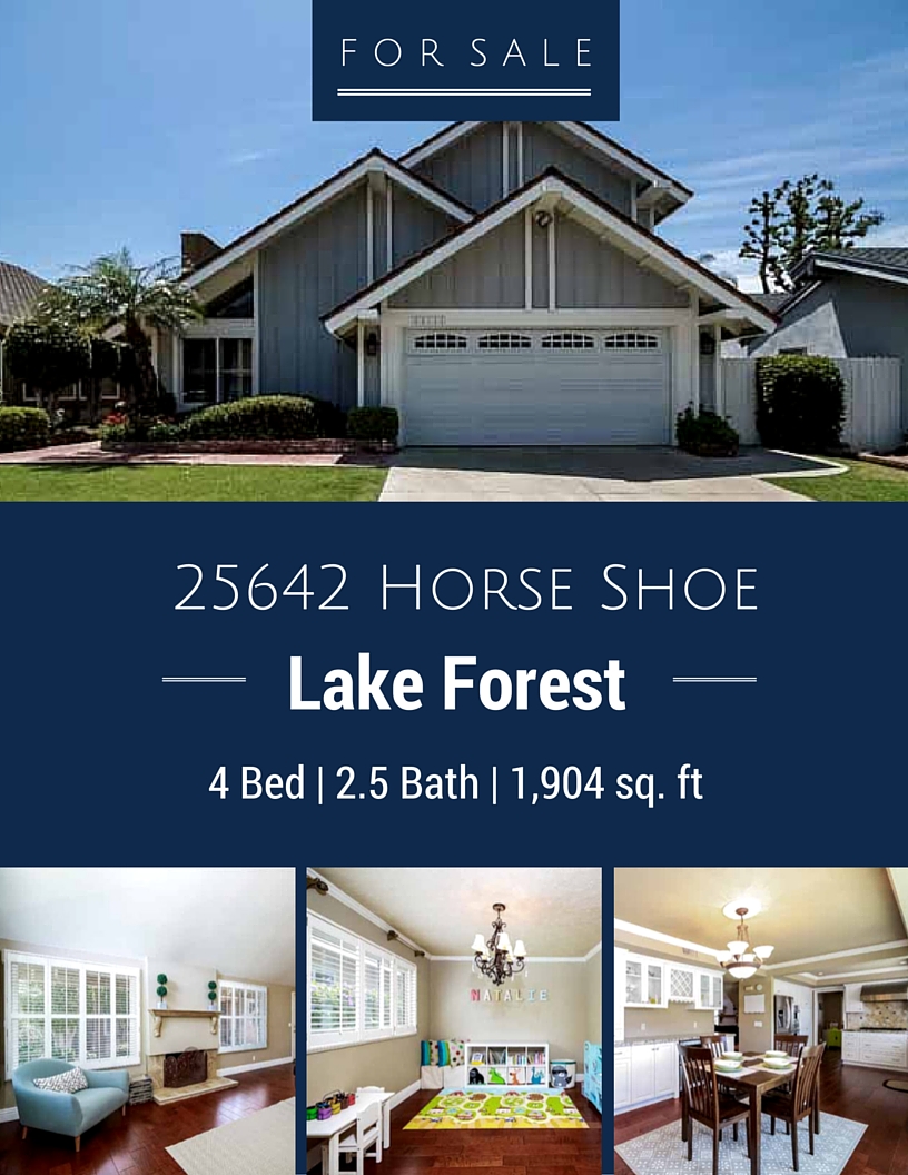 Home for Sale: 25642 Horse Shoe in Lake Forest