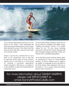 Top Agent Magazine article about Danny Murphy & Associates, top realtor in Newport Beach, Ca