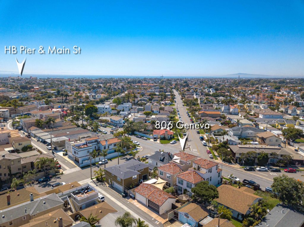 Custom Beach Home with 4 Bedrooms, 1 Downstairs with a Full Bath, on 30 Foot Wide Lot! Close to Downtown & Pacific City. Beautifully Remodeled with Over $250k in Upgrades! Unobstructed Coastal and City Lights Views! Check out all the rest of the details of 806 Geneva Ave, Huntington Beach, California below! 