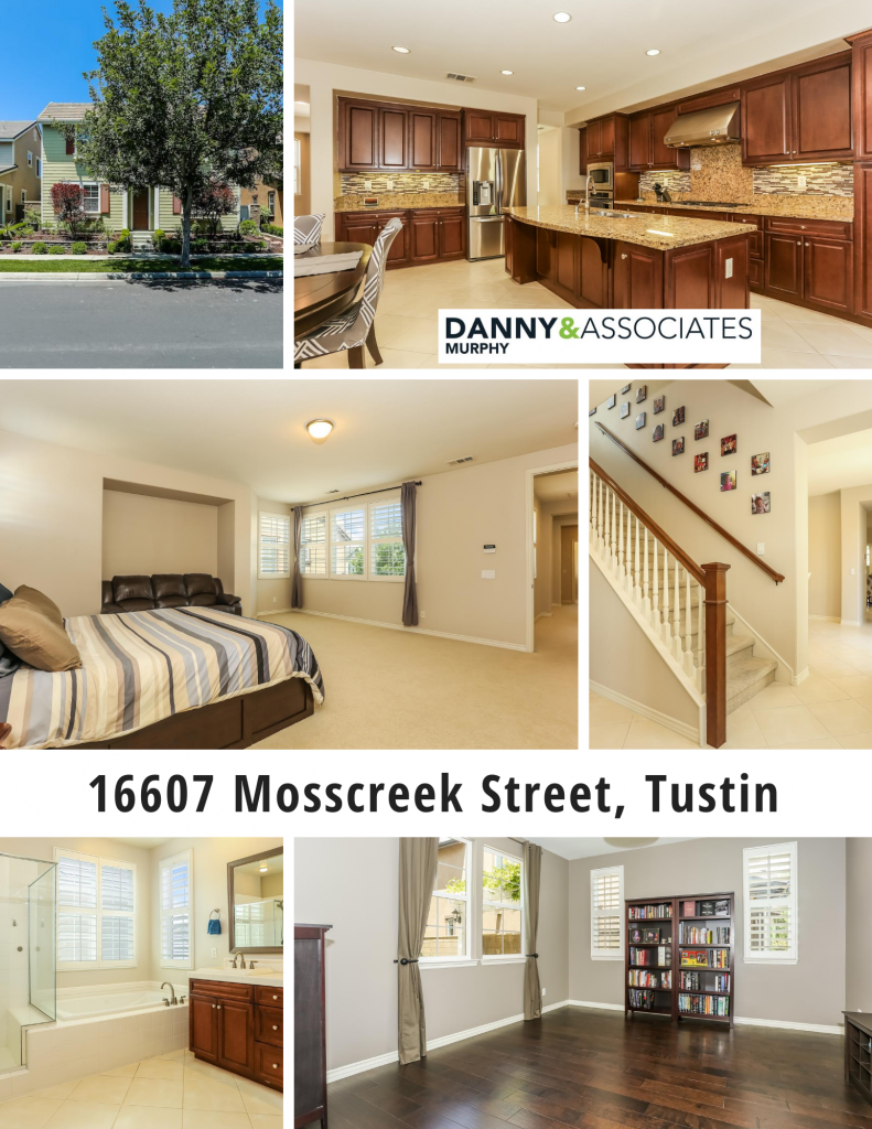 16607 Mosscreek Street in Tustin is a beautifully upgraded, 5 bedroom, 4 bath 3,137 sq ft Columbus Grove home located within the prestigious Irvine Unified School District!