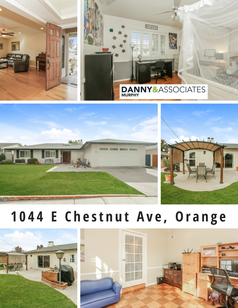 1044 E Chestnut Ave, Orange is a remarkable 3 bedroom, 2 bath Interior tract location home on an over 7,000 SqFt Lot!
