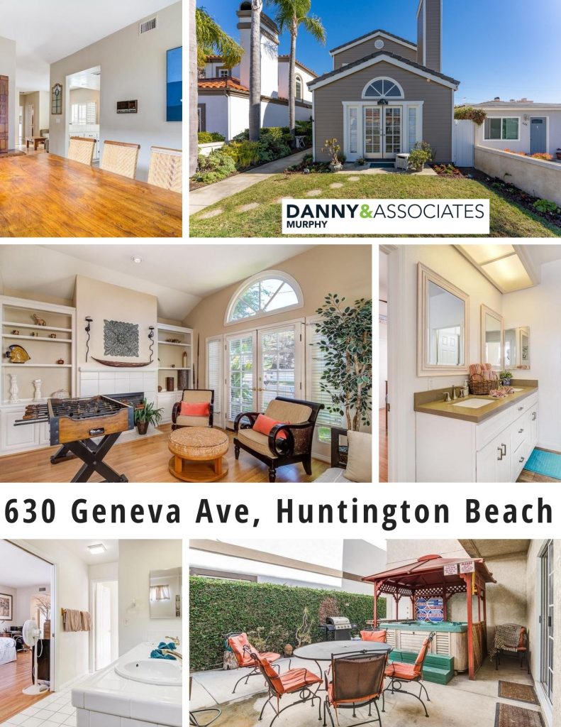 630 Geneva Ave, Huntington Beach is a beach close home in quiet area of Old Downtown Huntington, featuring 3 beds, 2-1/2 baths & large 3rd level deck with panoramic views!