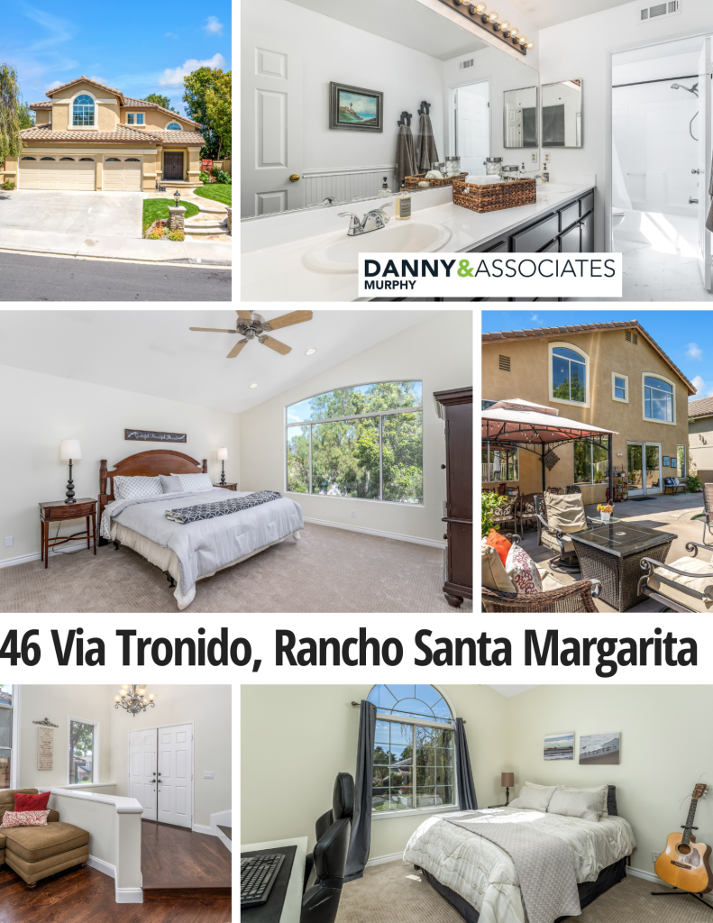 46 Via Tronido, Rancho Santa Margarita is a spacious interior tract home with 4 bedrooms, 3 bath rooms, a gorgeous backyard with a pool and spa and is situated on a quiet street in the Buena Vista Community!