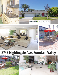 8743 Nightingale Ave, Fountain Valley is a single story, interior tract, expanded home in the highly sought after Fountain Valley neighborhood! Check out the details below! 