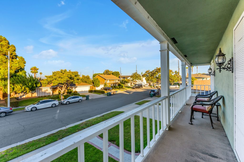 a view of the balcony. 