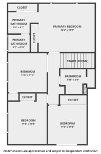 floor plan of second floor at 19721 Topeka Lane, Huntington Beach