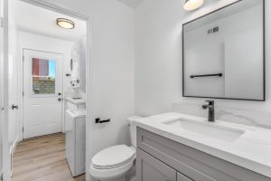 sink, toilet and laundry room