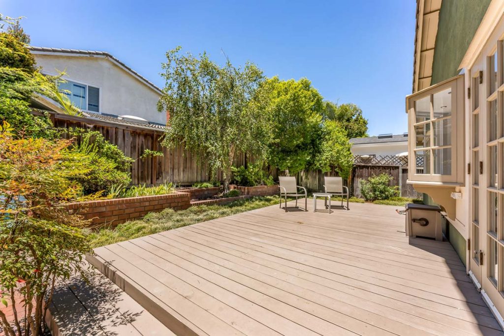 large backyard deck