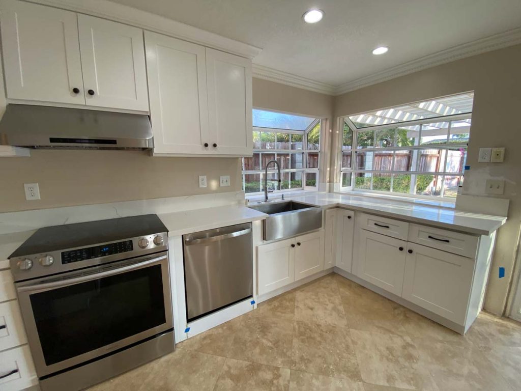 kitchen with updated appliances