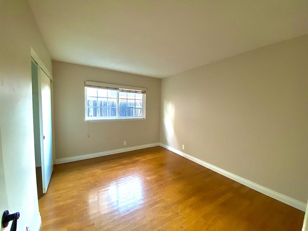 empty bedroom with window