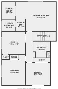 floor plan of second floor of home for sale