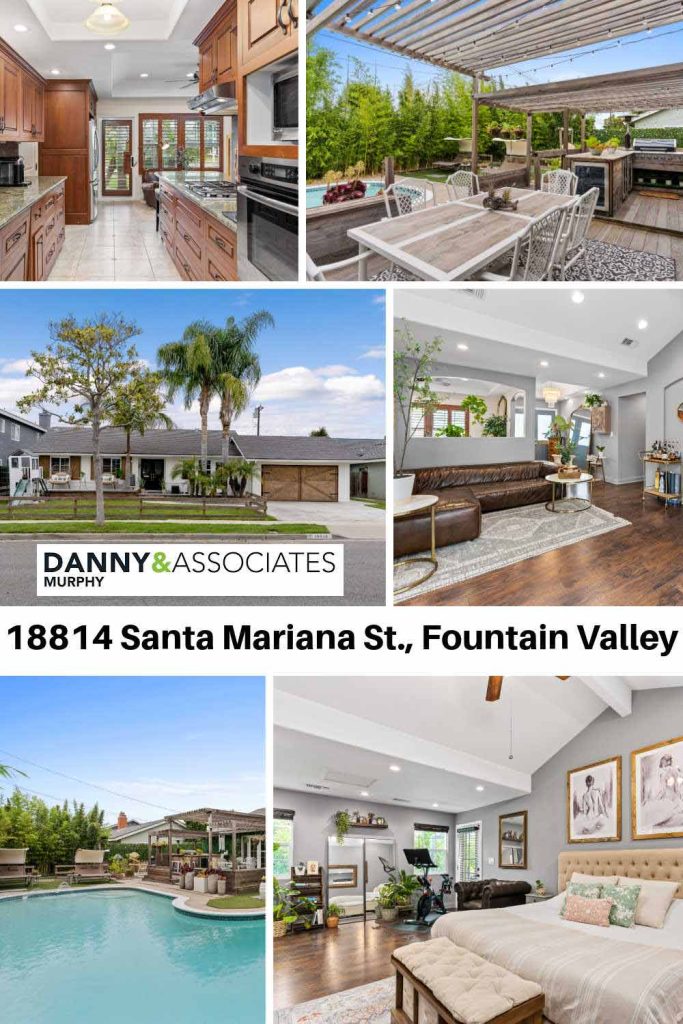 collage of images with text for 18814 Santa Mariana Street, Fountain Valley