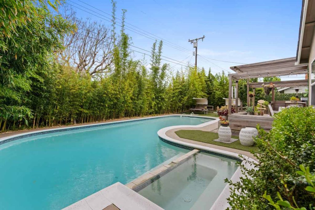 pool with trees in background