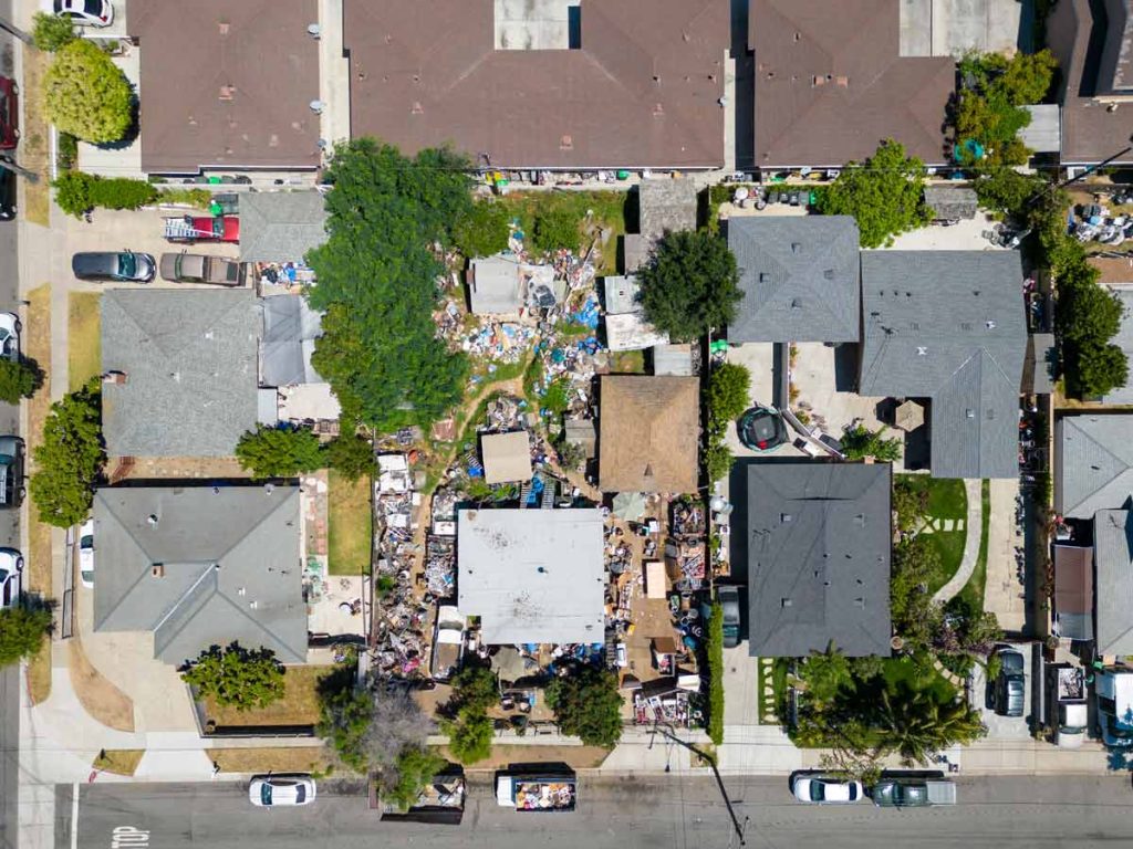 birds eye view of 734 W 20th Street