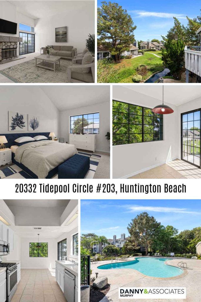 multiple images and text of 20332 Tidepool Circle #203 for pinterest