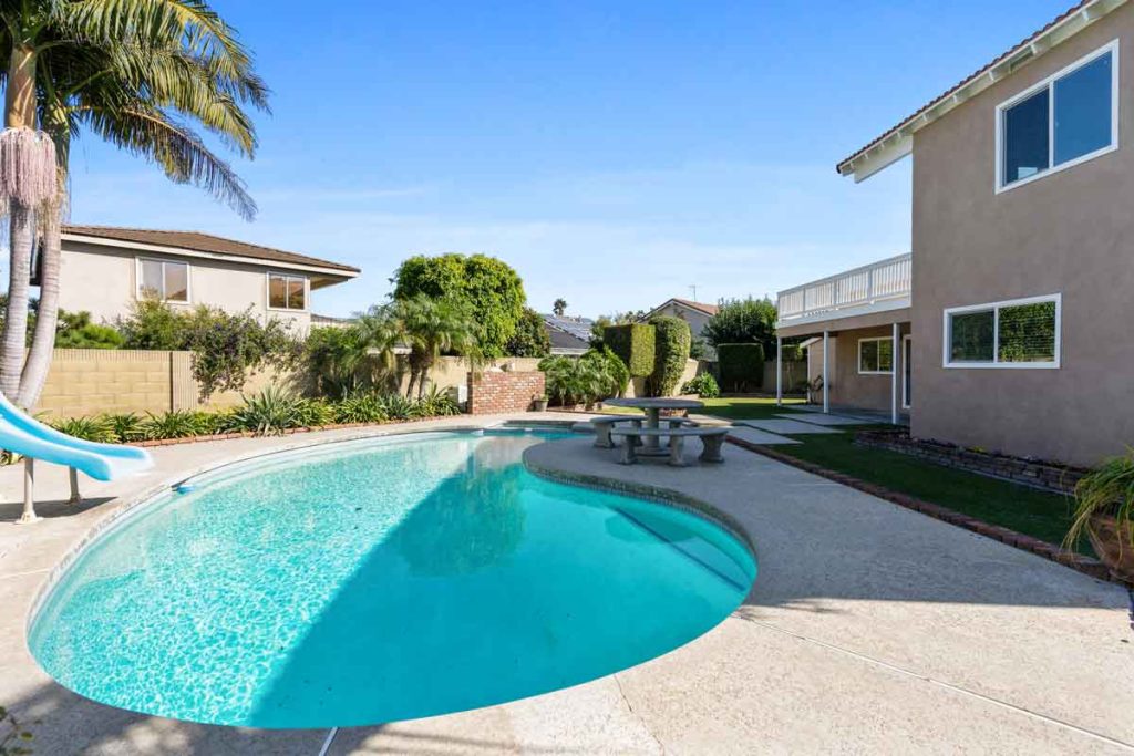 in ground pool at 21372 Pensacola Circle, Huntington Beach