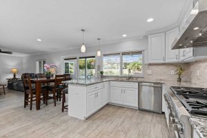 kitchen at 21372 Pensacola Circle, Huntington Beach with granite counters
