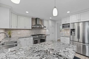 kitchen at 21372 Pensacola Circle, Huntington Beach with granite counters