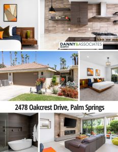 images and text of 2478 Oakcrest Dr, Palm Springs for pinterest