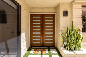 double entry way door at 2478 Oakcrest Dr, Palm Springs