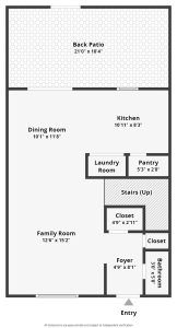 first level of condo floor plan