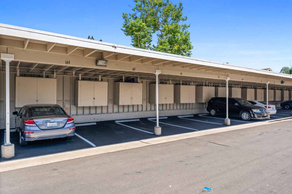 view of covered carport