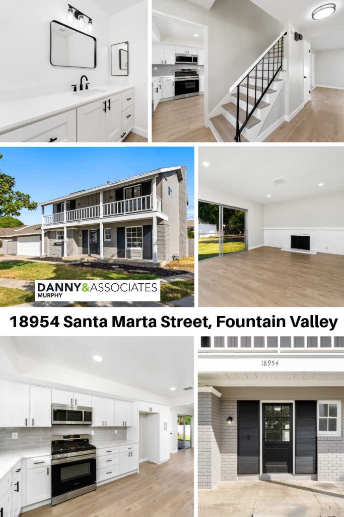 multiple images and text of 18954 Santa Marta Street, Fountain Valley for pinterest