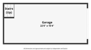 floor plan of first level garage