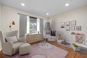 staged kids bedroom