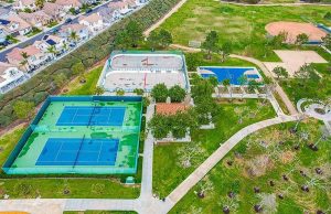 aerial view of amenities for 219 Chaumont Lane, Foothill Ranch
