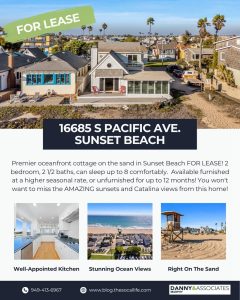 multiple images of beachfront property for lease