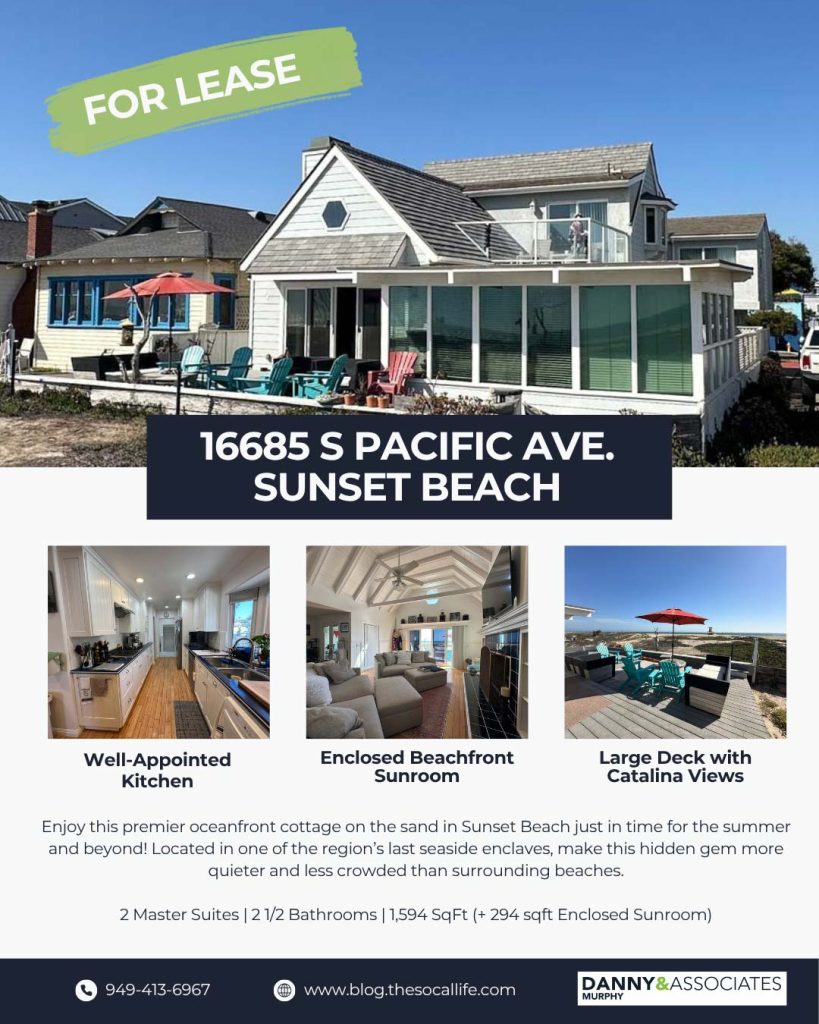collage image with multiple pictures of home for lease in Sunset Beach
