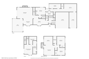 two level home's floor plan