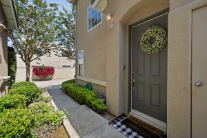 entry and front door to 7805 Garfield Avenue, Huntington Beach