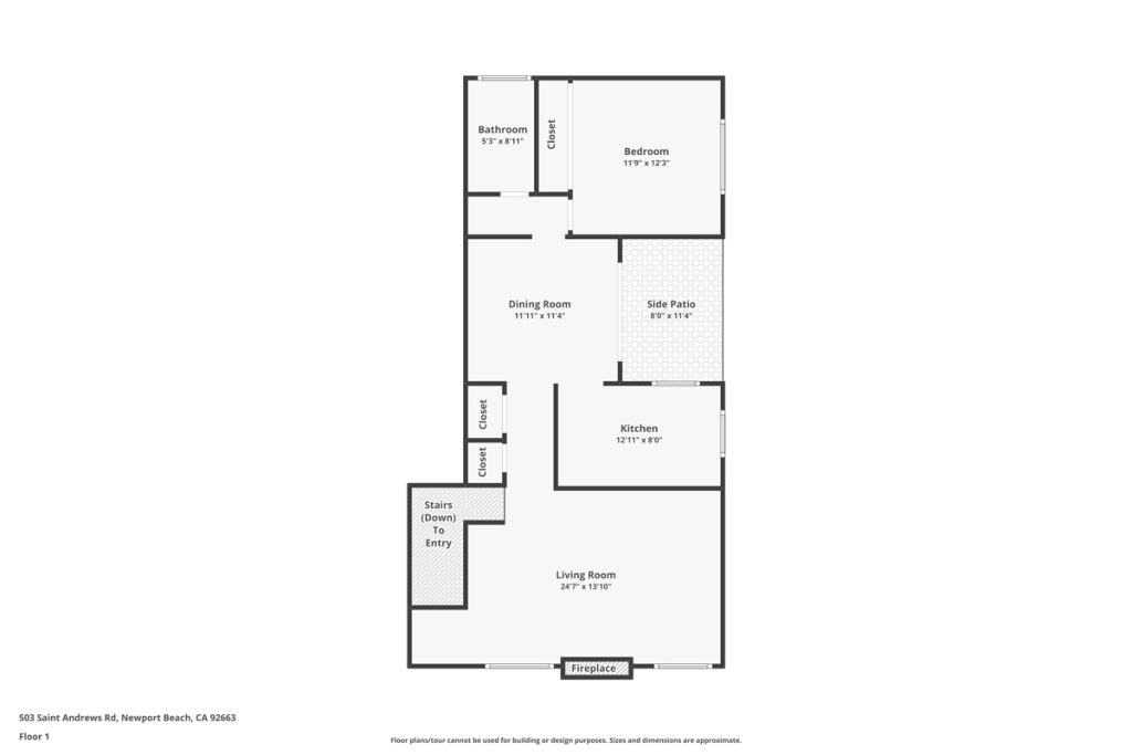 floor plan of 503 Saint Andrews Road, Newport Beach