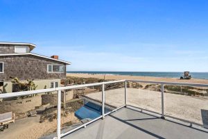 patio overlooking the beach