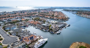 top down view of harbor