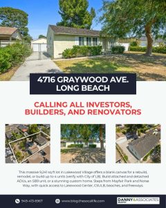 multiple images of exterior of 4716 Graywood Avenue, Long Beach