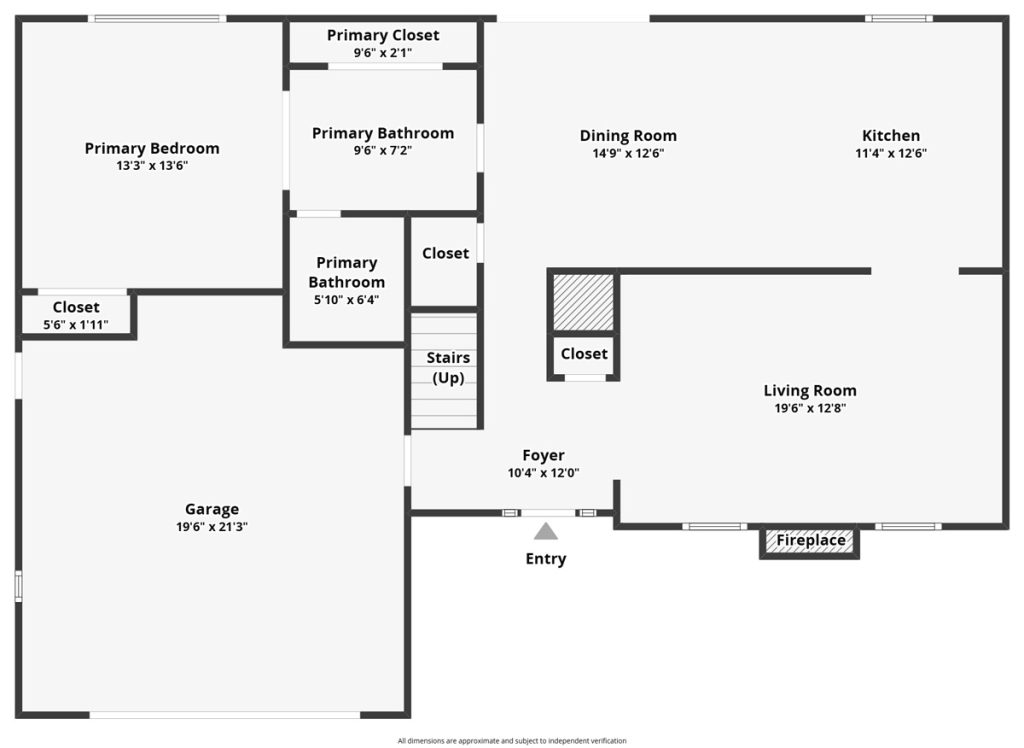 floor plan of first floor of 17906 Santa Mariana Street, Fountain Valley