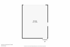 floor plan image of a detached garage with dimensions.