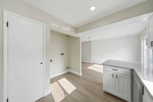 Laundry hook-up area off the kitchen.