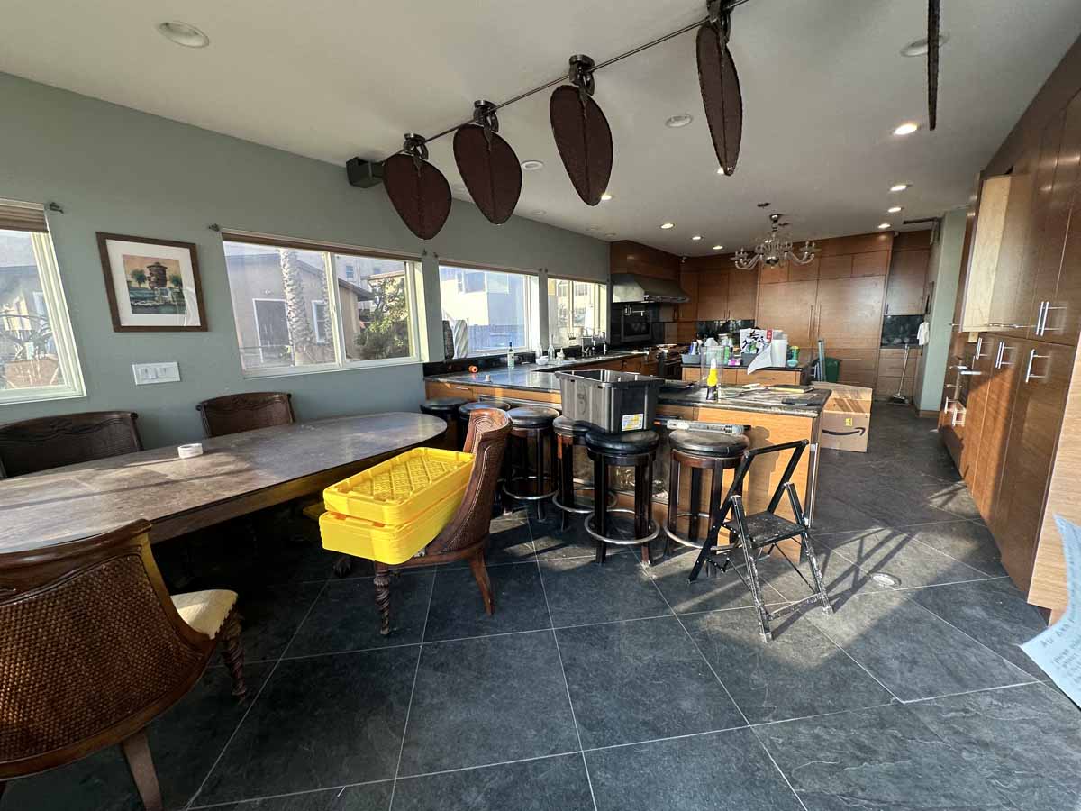 Unfinished kitchen in the middle of being remodeled.